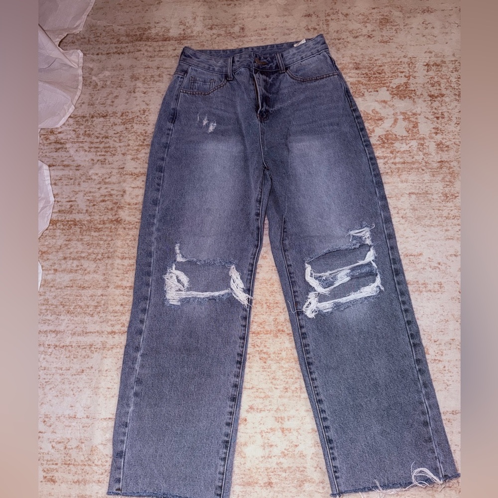 Straight leg jeans